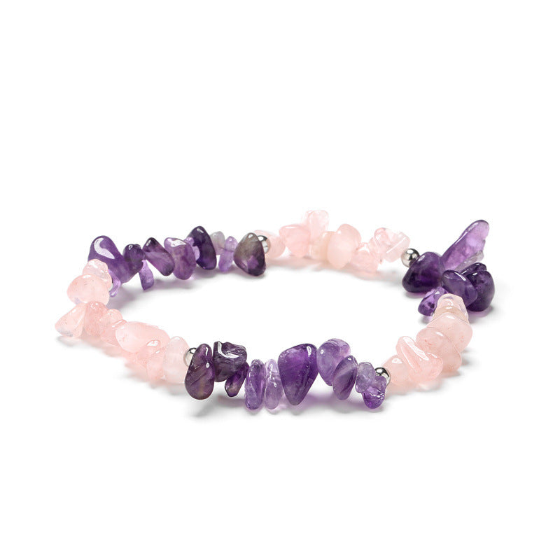 Wholesale Natural Amethyst White Pine Bracelet